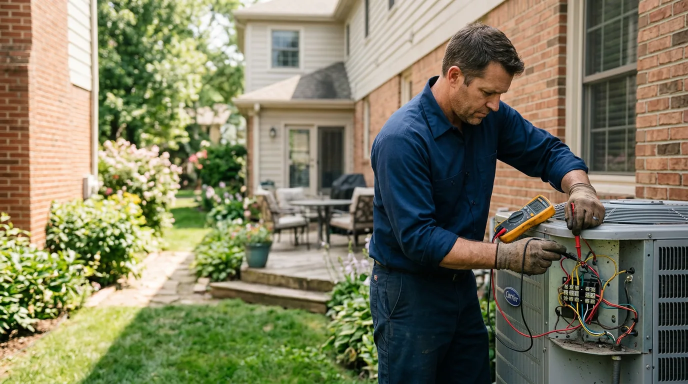 HVAC technician working near Redmond, OR